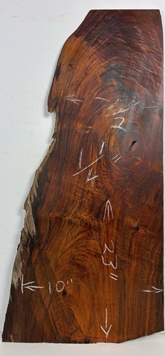 Cocobolo x 7 to - 1/4”,