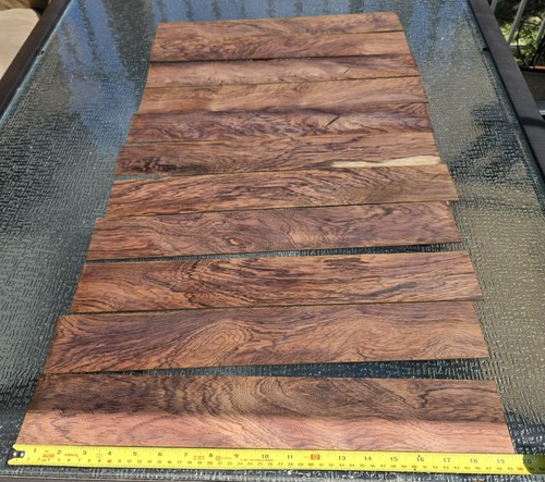 11pc exotic cocobolo - cocobolo, rosewood